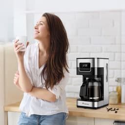 ARIVA-Filter koffiezetapparaat-Touchscreen-1.5L-12 Kops-Programmeerbaar-Warmhoudfunctie-Anti-drup — thumbnail 4