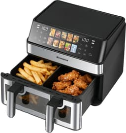 Sinaopus XXL Airfryer 8.5L – Met Dubbele Mand – 10 Kookprogramma’s – Onafhankelijke Snelle Opwarming – Geschikt voor Gezinnen – Kijkvenster – Eenvoudig te Reinigen – Capaciteit voor 4 tot 5 Personen — thumbnail 1