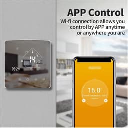 Slimme Thermostaat - Verwarming Bediening - Energie Besparen - Wekelijks Programmeerbaar - 86x86mm - Wit — thumbnail 5