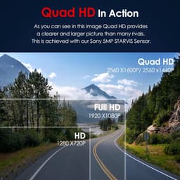 Auto Camera - Ritrecorder - Verkeersregistratie - Hoge Nachtzicht - 2K QHD Resolutie - Zwart — thumbnail 3