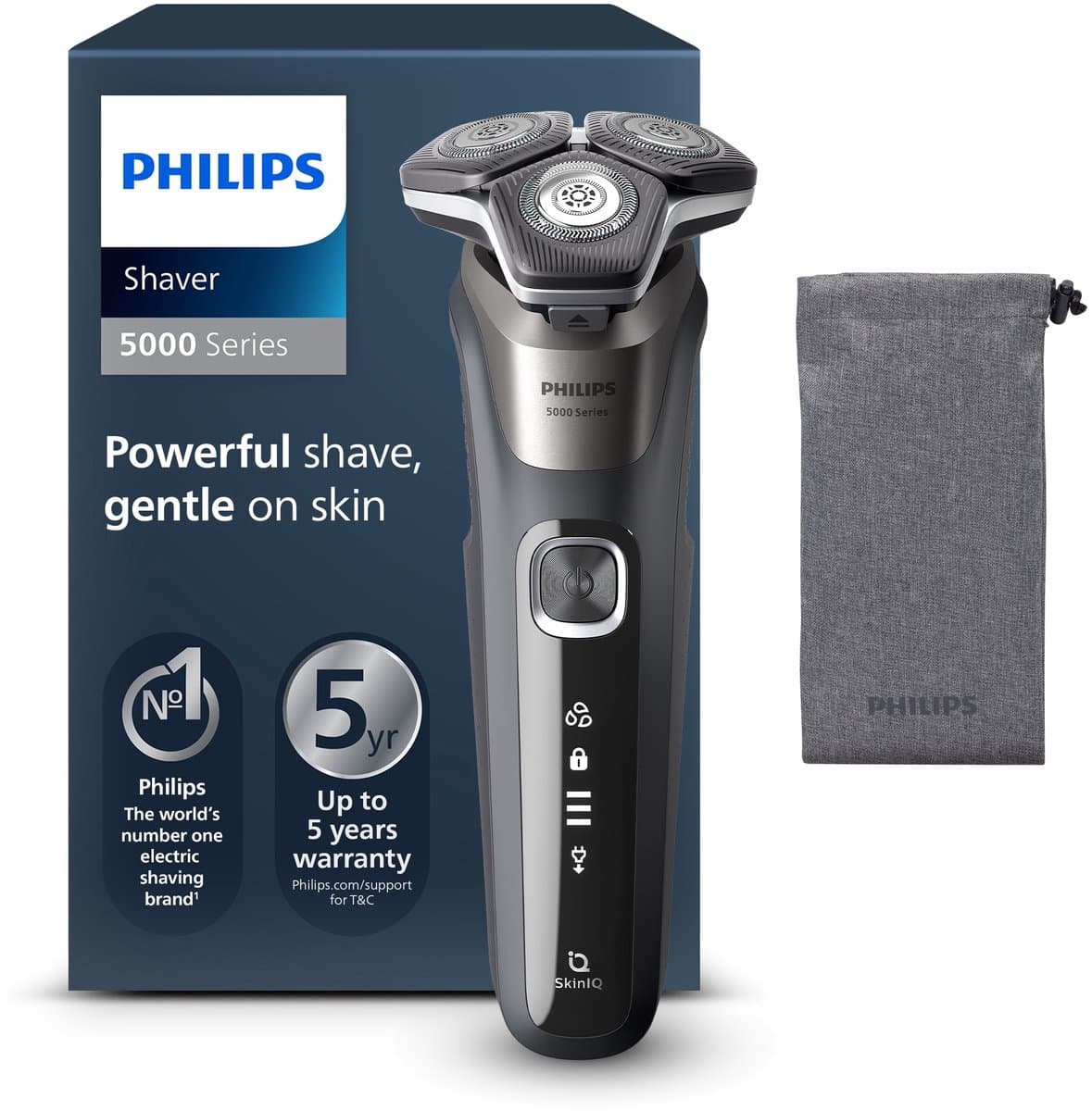 PHILIPS Series 5000 Scheerapparaat mannen Grijs S5887/35 — afbeelding 1