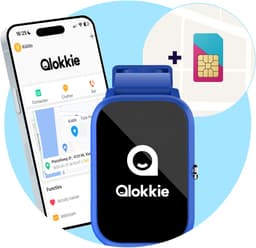 Qlokkie Kiddo Slim 2 Blauw – GPS horloge kind – Smartwatch kinderen – GPS tracker kind met nauwkeurige locatiebepaling – GPS horloge met simkaart – Videobellen – SOS functie – Stel veilige zones in – Waterdicht IP68 — thumbnail 1