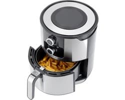 Heteluchtfriteuse - Airfryer - Gezond Eten - Vetvrij Frituren - 4 Liter - Roestvrij Staal
