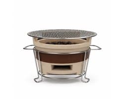 Grillies V1 Tafel BBQ – Compacte Mini Houtskool BBQ voor Tafel & Balkon – Draagbare Keramische Barbecue