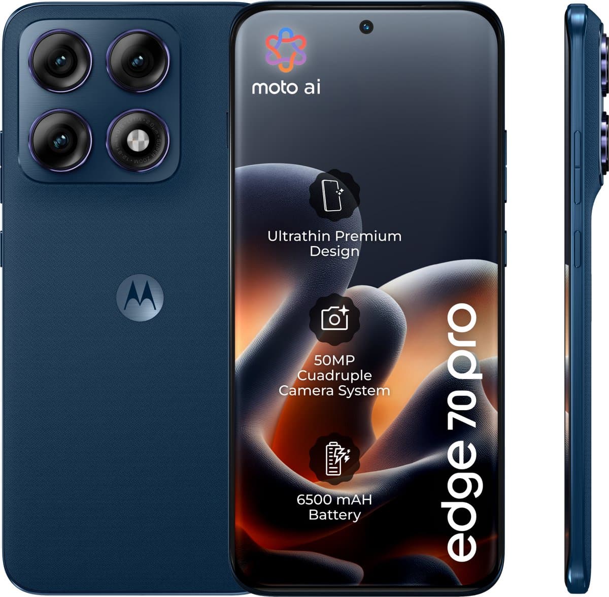 Motorola Edge 70 Pro 256GB Blauw 5G — afbeelding 1