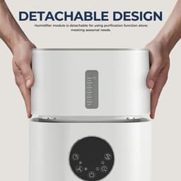 Questyr - Luchtreiniger Met Luchtbevochtiger Combo Voor Thuis Allergieën En Huisdieren Haar - Rokers In De Slaapkamer - H13 Echt Hepa Filter,2-In-1 — thumbnail 4