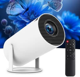 Projector - Mini Beamers - Draagbare Projector - 4K Support - BT 5.0 - 120 ANSI Lumen - Home Cinema - Wit — thumbnail 1