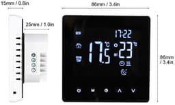 WiFi Slimme Thermostaat – LCD Touchscreen – Tuya App Bediening – Programmeerbare Vloerverwarming – Voor Waterverwarming — thumbnail 3