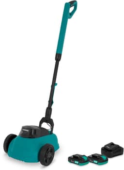 VONROC Mini Elektrische Grasmaaier 20V – 22 cm – Maaien en mulchen in één - Drie instelbare maaihoogtes: 30mm, 40mm, 50mm –- Incl. reinigingstool - Incl. 2x 2.0Ah Accu en lader — thumbnail 1