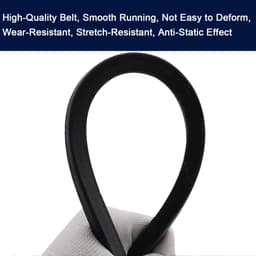 Grasmaaier Riem - Deck Riem - Gazon Onderhoud - Hoge Treksterkte - 2642 cm x 13 cm - Zwart — thumbnail 4