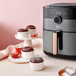 Heteluchtfriteuse - Airfryer XL - Gezond Frituren - XL Inhoud - 6L - Zwart — thumbnail 4