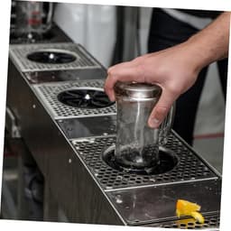 Glaswasmachine - Beker spoeler - Snelle reiniging - Hogedruk water - 10 x 10 x 7 cm - Zilver — thumbnail 3