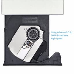 Externe DVD Speler - CD Brander - Bestanden Archiveren - Plug and Play - Draagbaar - Zwart — thumbnail 4