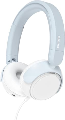 PHILIPS TAK2000BL/00 - Kinderkoptelefoon - 85 dB Veilig Luisteren - Audio Share - Ingebouwde Microfoon - Opvouwbaar - USB-C Adapter Inclusief - Licht Blauw / Wit — thumbnail 1