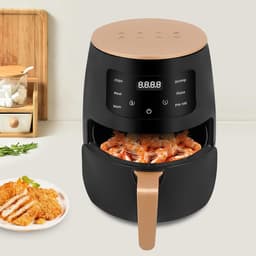 Heteluchtfriteuse - Mini oven Airfryer - Gezond koken - Krachtig 2400W - 35 Liter - Zwart Goud — thumbnail 2