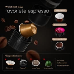 ChargeLuxe Draagbaar Koffiezetapparaat & Espressomachine – Vaderdag Cadeau voor Papa – Koffiemachine voor Onderweg – Cups, Capsules & Gemalen Koffie – Verwarmt Zelf Water – IJskoffie – Reizen, Camping, Vakantie & Auto – 12 Volt — thumbnail 3