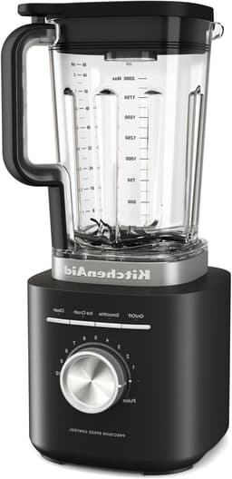 Krachtige Blender - Keukenmachine - Smoothies Maken - Asymmetrische Messen - 2 Liter - Mat Zwart — thumbnail 1