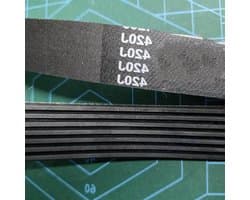 Aandrijfriem - V-snaar - Grasmaaier Onderhoud - Duurzaam Rubber - 410J 8 Ribs - Zwart