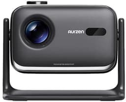 Aurzen BOOM mini bundel - Google TV Smart Projector Off-White - Full HD 1080p - 500 ANSI - Dual 10W Dolby Audio - Flexibele Standaard — thumbnail 2