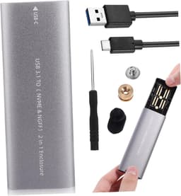 Externe Harde Schijf - Solid State Drive - Snelle Data Transfer - Aluminium Behuizing - 3 Stuks - Diverse Kleuren — thumbnail 5