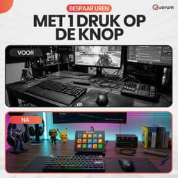 Quarum Streaming Deck – Macro Keyboard met 15 Programmeerbare LCD Toetsen – Voor Streaming, Gaming, OBS, Twitch, Werk & Productiviteit – RGB – USB-C – Windows & Mac — thumbnail 3