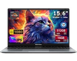 Blackview AceBook 6 - Laptop - 16GB DDR4 + 512GB SSD AMD Ryzen 5 3500U - 15,6 inch - Windows 11 Home - Grijs