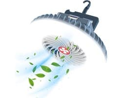 USB Oplaadbare Camping Ventilator met LED Lantaarn - Waterbestendig - Met Ophanghaak en Magneet - Multifunctioneel Noodaccessoire - Geschikt voor Binnen, Buiten, Wandelen en Noodsituaties