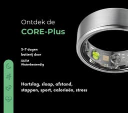 NOLATR Plus, Slimme Ring met Stappenteller, Activiteitstracker & Hartslagmeter – Zonder Abonnement & Nederlandse App – Goud – Maat 11 — thumbnail 3