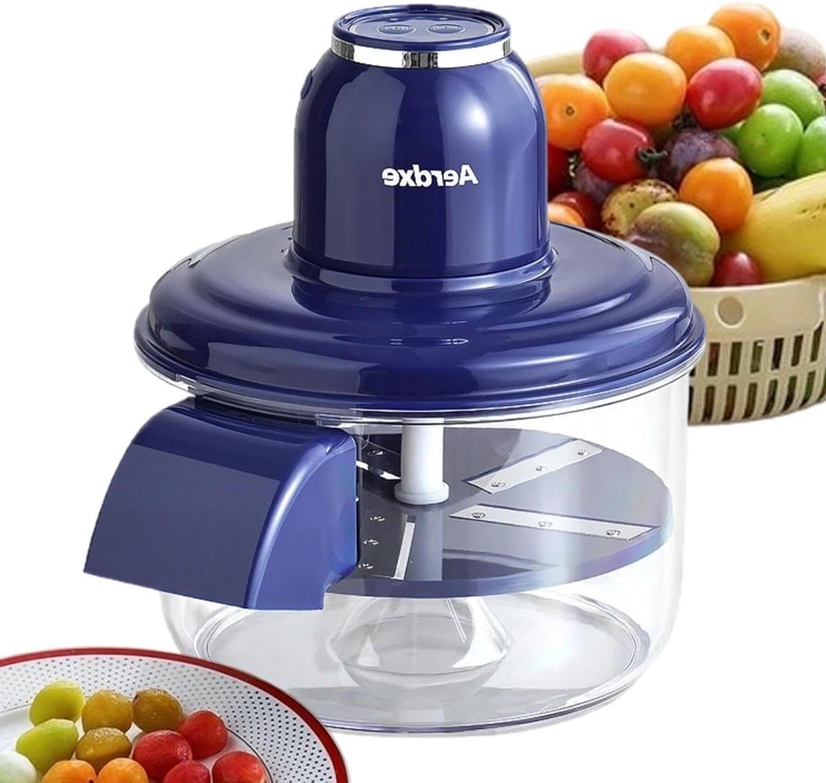 Elektrische Schilmachine - Keuken Hulpmiddel - Fruit Voorbereiden - Automatisch Pellen - 20x20x18 cm - Wit — afbeelding 1