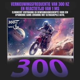 SVN® Gaming Monitor 240hz - Gaming Monitor -Zwart - ‎‎19 x 55 x 42 cm; 3.88 kg — thumbnail 5