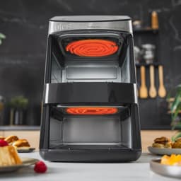 Heteluchtfriteuse - Dubbele Lade - Snelle Maaltijden - DualZone Heat - 115L Capaciteit - Zwart — thumbnail 5