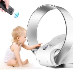 Bladloze Vloer Ventilator - Toren Ventilator - Stille Koeling Binnen - 80 Graden Oscillatie — thumbnail 1