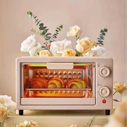 Mini Oven - Tafeloven Airfryer - Bakken en Grillen - Convectie Verwarmings-technologie - 10 Liter Capaciteit - Roze — thumbnail 5
