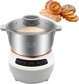 Deegkneder - Deegmachine Mixer - Brood Pizza Maken - Automatisch Kneedt - 5L - Zwart — thumbnail 1