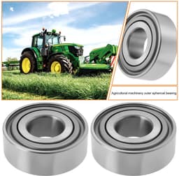 Dailygoods- Grasmaaier Lagers 4 Stuks - Compatibel met John Deere/JD9259/JD9296 - Buitendiameter 45,22 mm - Binnendiameter 19,05 mm - Hoogte 15,49 mm - Metaal/Rubber Materiaal - Landbouwlagers — thumbnail 3