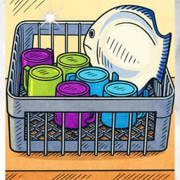 Spoelmandenset 2-delig - Vaatwassermand Gastronomie - Afwas Organiseren - Stapelbaar Kunststof - 40x40 cm - Grijs — thumbnail 4