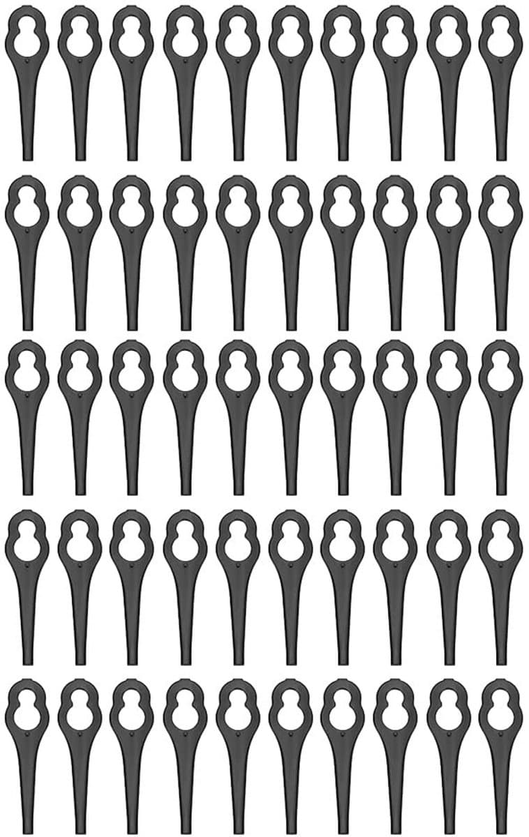 Dailygoods- Grassnijmes 50 Stuks - Kunststof Mes - Duurzaam - Antiroest - Hoge Efficiëntie - Eenvoudig te Installeren - Grasmaaier — afbeelding 1