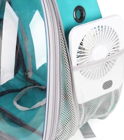 Oplaadbare USB-C Tafelventilator met LED Display, Vouwbaar en Stil, 180° Verstelbare Mini Ventilator voor Kantoor en Thuisgebruik, 2000mAh Accu - Wit — thumbnail 3