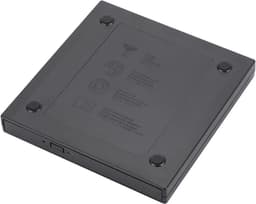 Externe DVD CD Brander - Schrijver Lezer - Data Opslag - Snelle USB Verbinding - Compact Formaat - Zwart — thumbnail 4