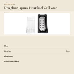 Dailygoods- Barbecue Draagbare Japanse Grill - Houtskoolgrill - Aluminiumlegering - Compact - Multifunctioneel - Snelle Verwarming — thumbnail 2