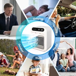 Aircooler - Koelventilator voor kamer - Koelventilatoren - Mini-airconditionerventilator - Fan - Luchtkoeler - Koelventilator - Wit — thumbnail 5