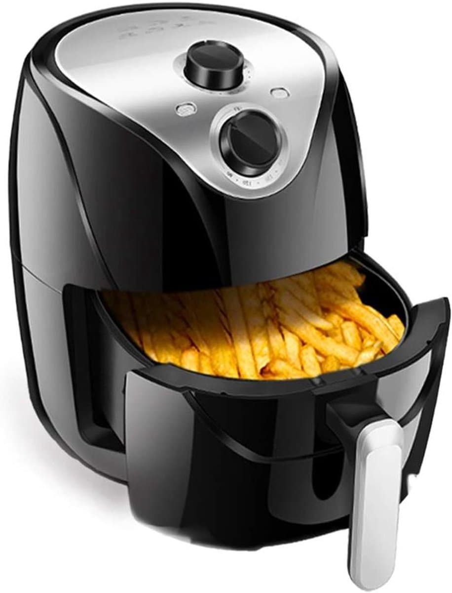 Heteluchtfriteuse - Friteuse zonder vet - Gezond koken - Snelle luchtcirculatie - 35 liter - Zwart — afbeelding 1