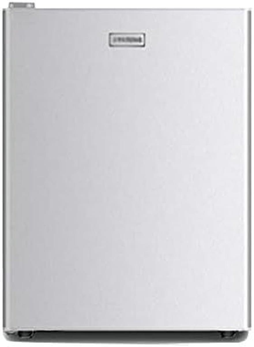 Minikoelkast Dubbel Deurs - Kleine Koelkast Vriesvak - Dranken Koelen - Stille Werking - 74 cm Hoog - Geborsteld Zilver — afbeelding 1