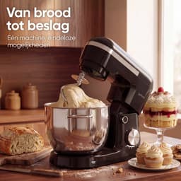 Gatson 1500W Keukenmachine - 10 Snelheden - 5L Mengkom - Dubbele Handvat - Keukenrobot - Keukenmixer - Foodprocessor — thumbnail 2