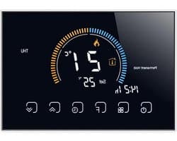 Digitale Thermostaat - Slimme Verwarming - Comfort Verwarmen - App Controle - 5A 16A - Zwart