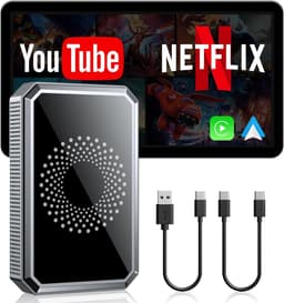 Draadloze CarPlay AI-Box Adapter voor Auto Streaming Netflix YouTube TikTok op Autoscherm Compatibel met OEM Bedrade CarPlay Auto’s en Touchscreen (2016–2020) — thumbnail 1