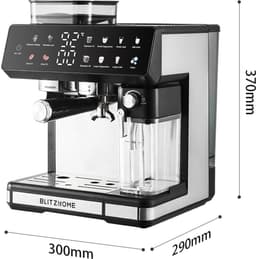 BlitzHome CM5710 Espressomachine Volautomatische met Geïntegreerde Koffiemolen, Dual Boiler, Melkopschuimer, Heet & Koud, Touchscreen Bediening, Snelle Bereiding, EU-Stekker — thumbnail 4
