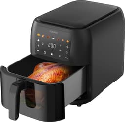 Grote airfryer - Heteluchtfriteuse - Gezinsmaaltijden - Groot kijkvenster - 47 x 265 x 305 cm - Zwart — thumbnail 3