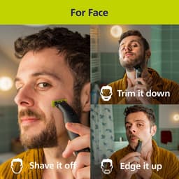 PHILIPS OneBlade Pro 360 Face + Body QP6552/15 Multigroomer Chroom — thumbnail 4