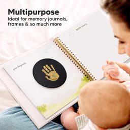Inktkussenset voor huisdieren – 2-delige set (2 inktkussens + 4 vellen papier) – Pootafdrukken van honden & katten – Ideaal voor aandenkenalbums, doe-het-zelf-ansichtkaarten en herinneringen – Ook geschikt voor baby-aandenkens – 11 x 11 cm — thumbnail 4